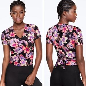 NWT VS Pink Wrap Cropped Top